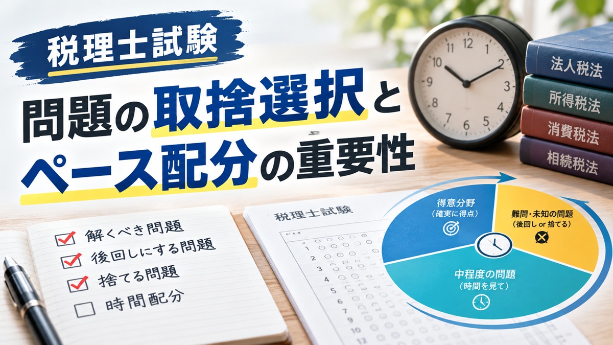 問題の取捨選択とペース配分の重要性